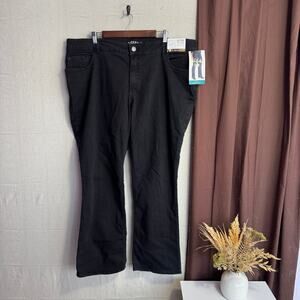 Riders by Lee Women's Jeans Size 24W M Black Denim NWT Mid-Rise Bootcut